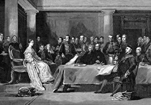 1837 Gallery: Queen Victorias First Council, Kensington Palace, 1837