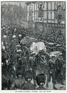Processions Prints: Queen Victoria's Funeral - Last Stage to Windsor