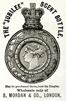 Images Dated 11th October 2017: Queen Victorias Golden Jubilee, scent bottle 1887