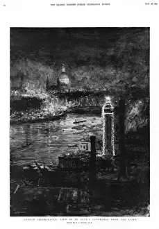 Sixty Prints: Queen Victorias Jubilee Celebrations, view of London