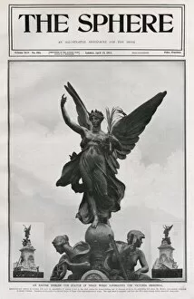 Sculptures Collection: Queen Victorias Memorial - Statue of Peace
