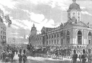 1869 Collection: Queen Victorias procession in Smithfield