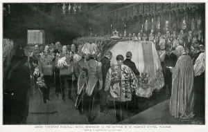 Mourners Prints: Queen Victoria's Victoria Funeral Burial Service