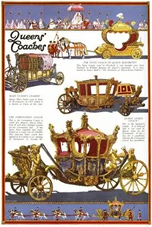 Images Dated 14th July 2011: The Queens Coaches - 1953 Coronation