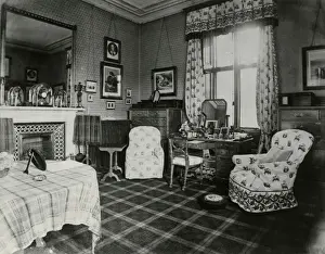 Cosy Prints: Queens dressing room, Balmoral, 1950s