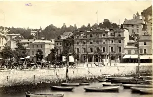 Torquay Prints: Queens Family Hotel, Torquay, Devon