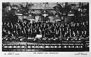 Orchestras Prints: Queens Hall Orchestra, London