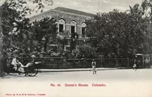 Rickshaw Collection: Queens House, Colombo, Ceylon (Sri Lanka)