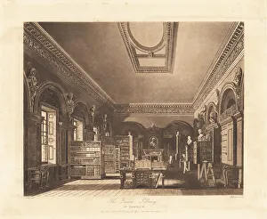 William Kent Prints: The Queen's library, St James Palace, 1816