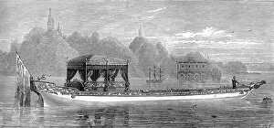 Images Dated 30th May 2004: The Queens New Barge for Virginia Water, June 1877