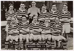 Striped Collection: Queens Park FC football team 1936