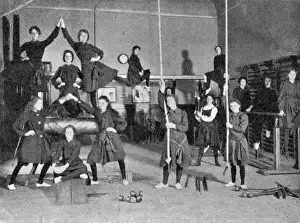 Gymnasium Prints: Queens Road Evening Continuation School, London - Gymnastic