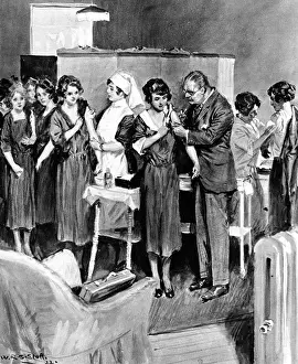 Assistants Prints: Queuing for vaccinations