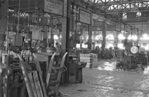 Billingsgate Prints: Quiet period, early afternoon, Billingsgate Fish Market inte