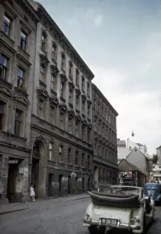 Quiet street in Vienna, Austria