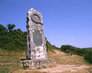 Plaque Prints: Quiller-Couch memorial pillar, Fowey, Cornwall