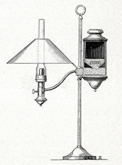 Images Dated 12th May 2017: Quinquet Oil Lamp