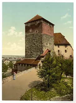 Turm Prints: The Quintagonal tower (i. e. Funfeckiger Turm), Nuremberg, Ba