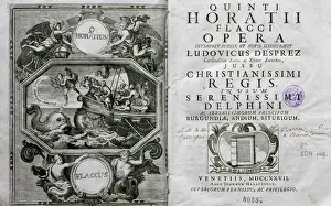 Horace Prints: Quintus Horatius Flaccus (65 Bc-8 Bc). Known as Horace. Roma