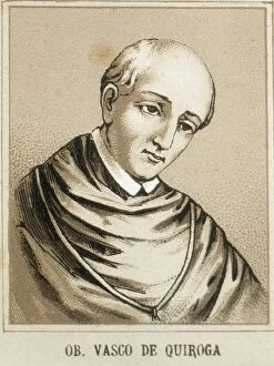 QUIROGA, Vasco de (1470-1565). First bishop of Michoacᮬ
