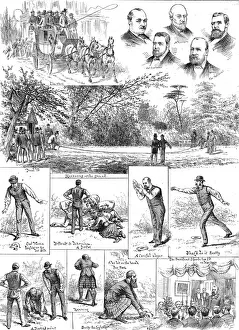 Quoits Prints: Quoits Match at Hampstead, 1888