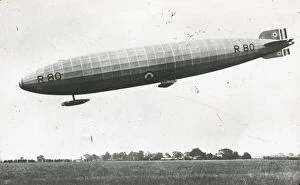 *NEW* Glass Lantern Slide Scans Collection: R. 80 airship, side view