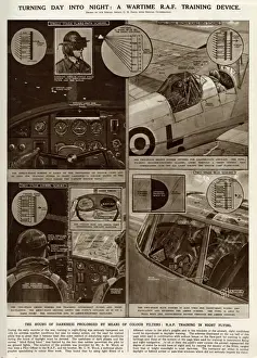 Cadets Prints: R. A. F. Night Flying Simulation by G. H. Davis