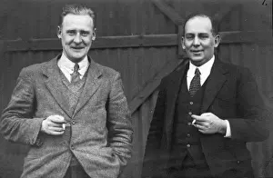 Napier Prints: R J Mitchell (left) and Capt Gs Wilkinson of Napier