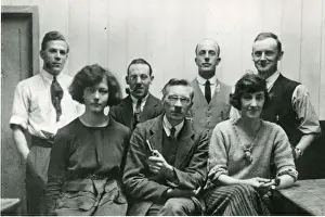 Draughtsman Prints: R. J. Mitchell?s original drawing office staff in 1923. ?