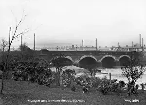 Arched Prints: R. Lagan and Ormeau Bridge, Belfast