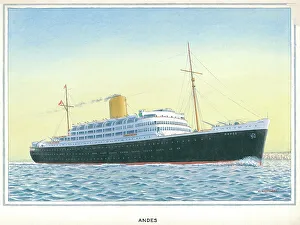 Nicholson Prints: R. M. S. Andes, Royal Mail Lines
