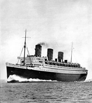 Maiden Collection: R. M. S. Queen Mary, Cunard White Star liner, May 1936