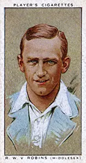 Robins Prints: R W V Robins, Middlesex County and England cricketer