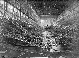 Beardmore Prints: The R34 under construction in the Beardmore factory