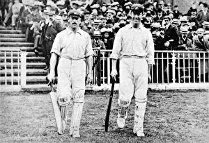 Sheffield Gallery: R.A. Duff and V. Trumper of the Australia Team, 1902