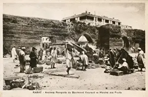 Rabat, Morocco, Old Walls, Boulevard Gourand, Fruit Market