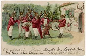 Serenade Prints: Rabbit Musicians