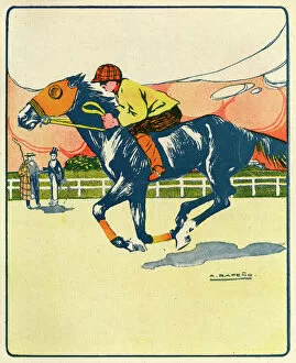 Jockeys Gallery: Racehorse Training 1909