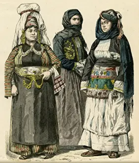 Chios Prints: Racial / Greek Women 19C
