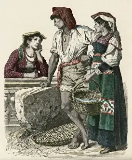 Neapolitan Prints: Racial / Italy / Naples 19C