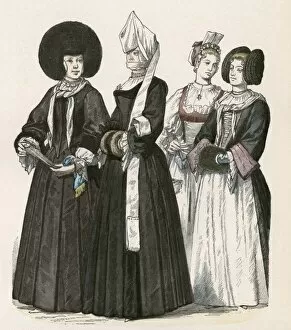 Images Dated 6th January 2012: Racial / Swiss Women C1700