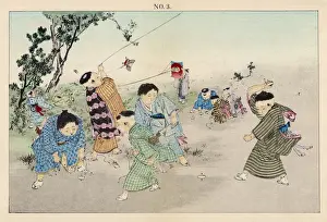 Racial types, Japan: children playing