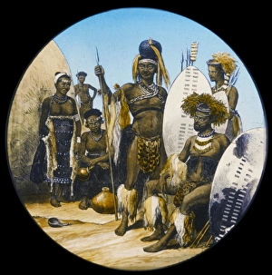 Images Dated 16th October 2007: Racial / Zulus & Wives 19C