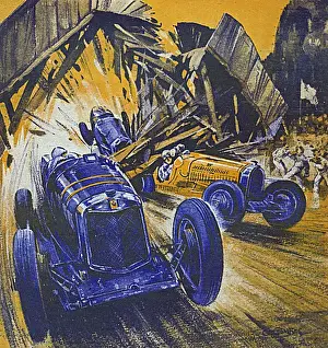 Fast Prints: Racing car smashing its way to victory