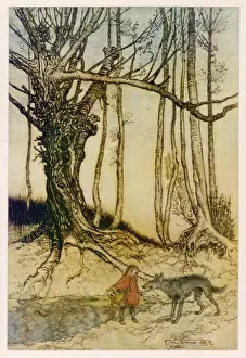Rackham Prints: Rackham / Red R. H. & Wolf