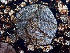 Aerinite Gallery: Radial pyroxene chondrule
