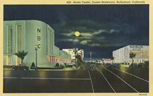 Radio Center, Sunset Boulevard, Hollywood, USA