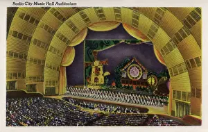 Manhattan Prints: Radio City Music Hall Auditorium, Rockefeller Center