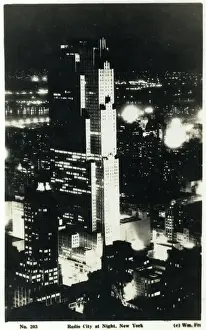 Nigh Time Prints: Radio City at Night - New York