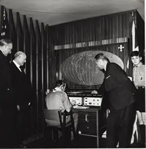 Headphones Prints: Radio equipment at Baden Powell House, London